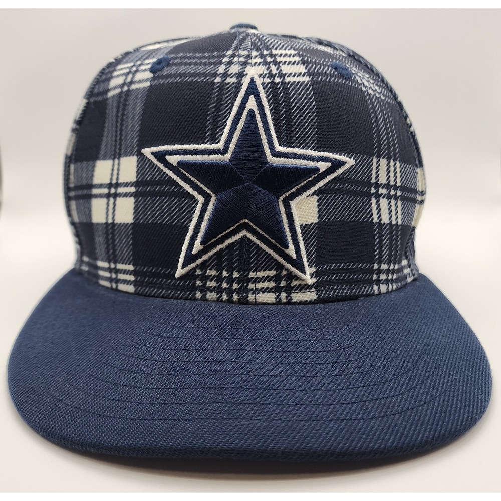 New Era Dallas Cowboys 2024 NFL OS Sideline Statement Plaid Flannel SnapBack Hat